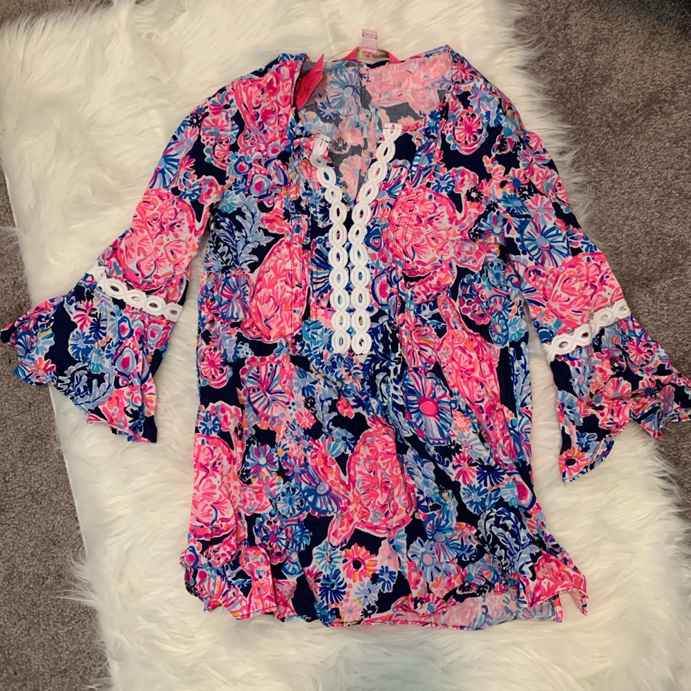 NWT Lilly Pulitzer Quarter Sleeve Blouse